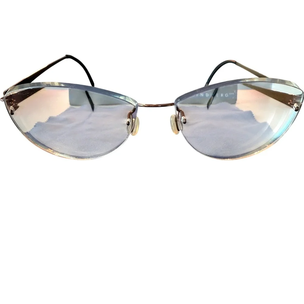 Lindberg Eyeglasses Women Spirit Titanium Bronze Gold Rimless Cat Eye Frames